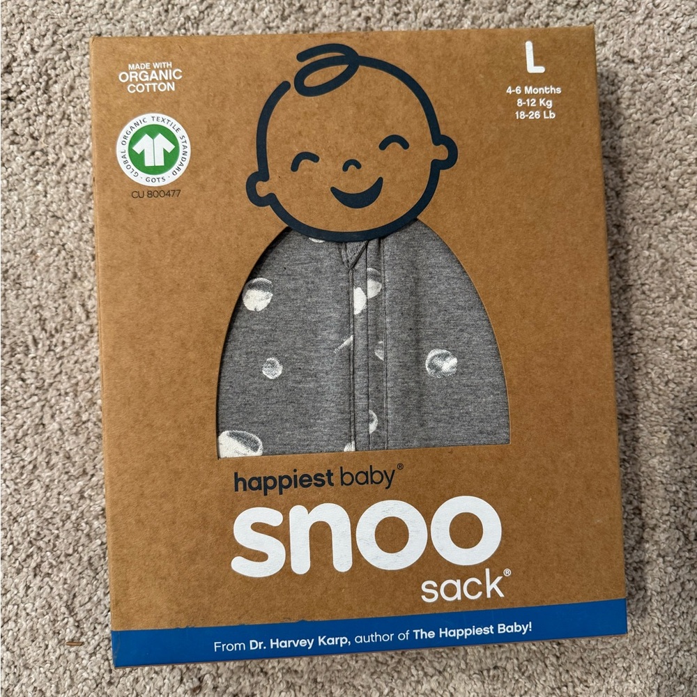 happiest baby snoo sack - Gray Planet Print